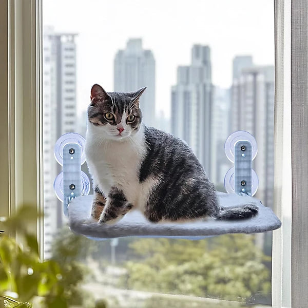 Ablakra szerelhető macska fekvőhely – biztonságos pihenő kilátással
